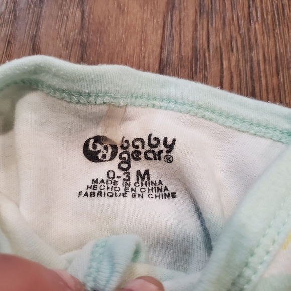 Baby Gear Matching Set Footed Pajamas Bodysuit Neon Sunshine Geometric Unisex 3M - Picture 2 of 8